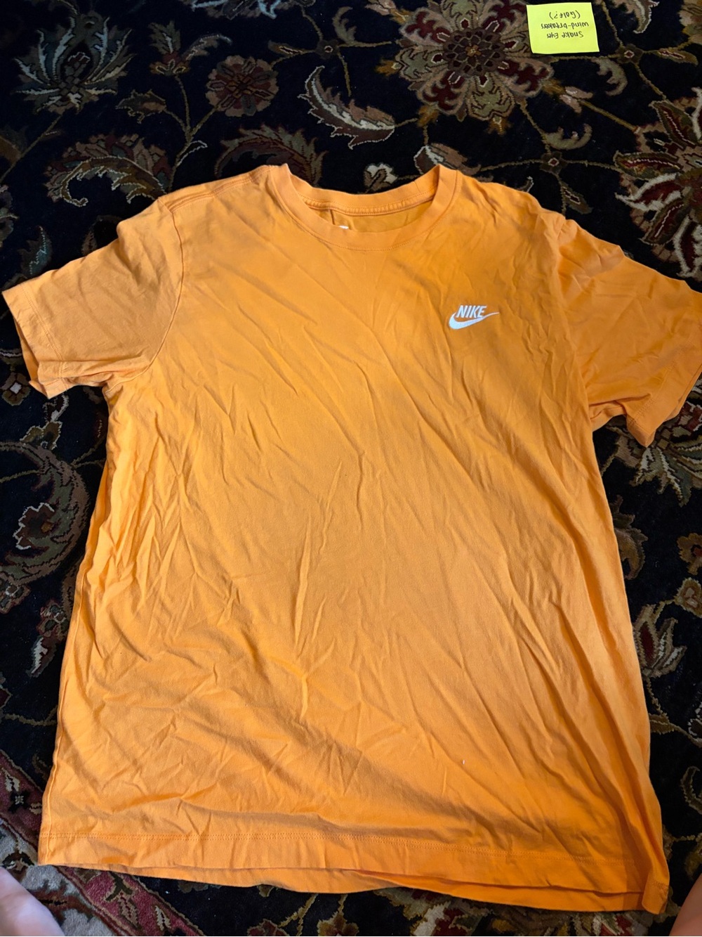 Nike Orange Short-Sleeve Logo Tee
